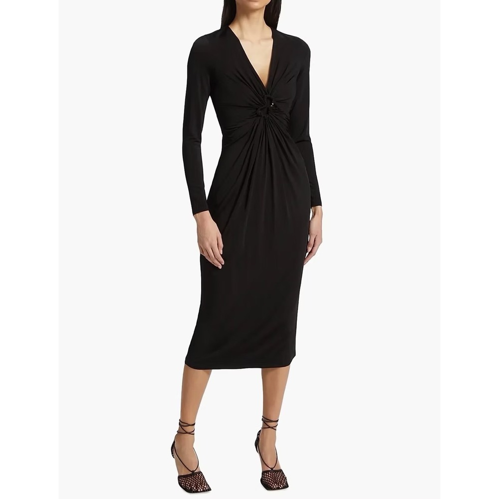 NWT Elie Tahari Alisha Knit Gathered Midi Dress / Mult Sizes / MSRP $395!